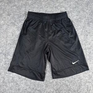 Nike Basketball Shorts Mens Small Black Excellent Textured Swoosh